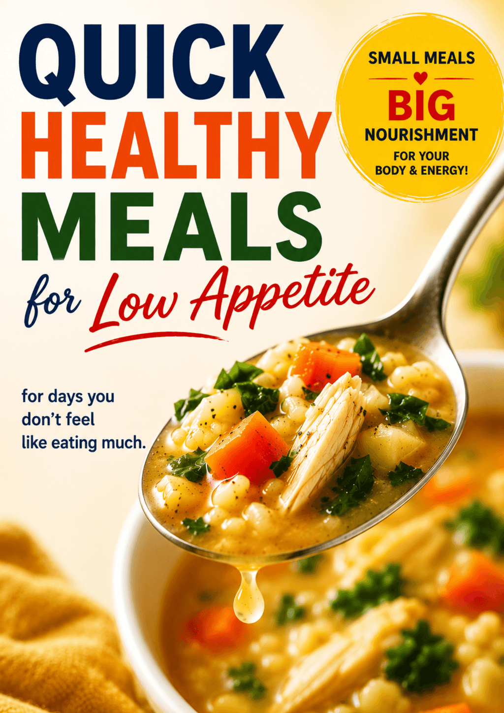 Quick Healthy Meals for Low Appetite (PDF + Flip eBook)