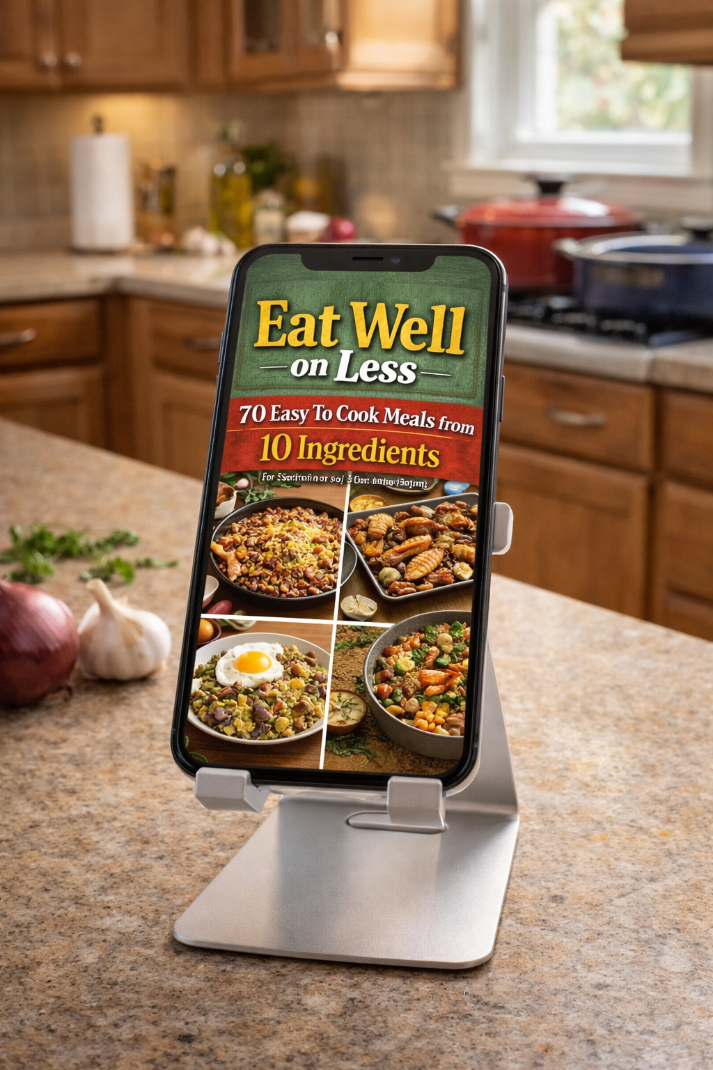 Eat Well on Less: 70 Easy To Cook Meals from 10 Ingredients (For Seniors on a Fixed Income)