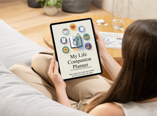Wellness Planner for Seniors (Medication, Meals, Budget & Daily Organizer)