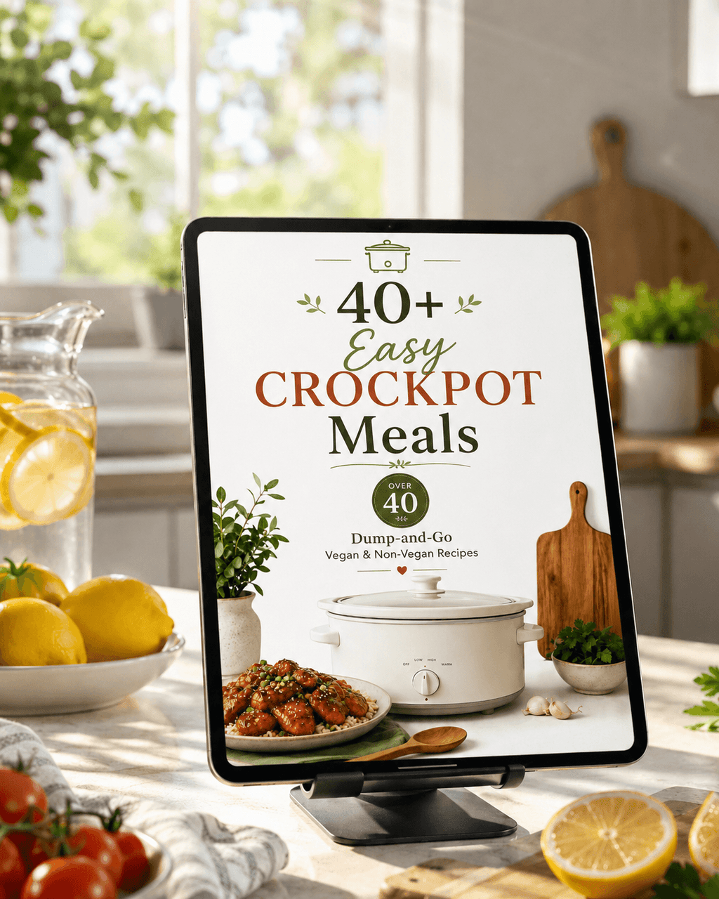 40+ Easy Crockpot Meals Dump-and-Go Vegan & Non-Vegan Recipes