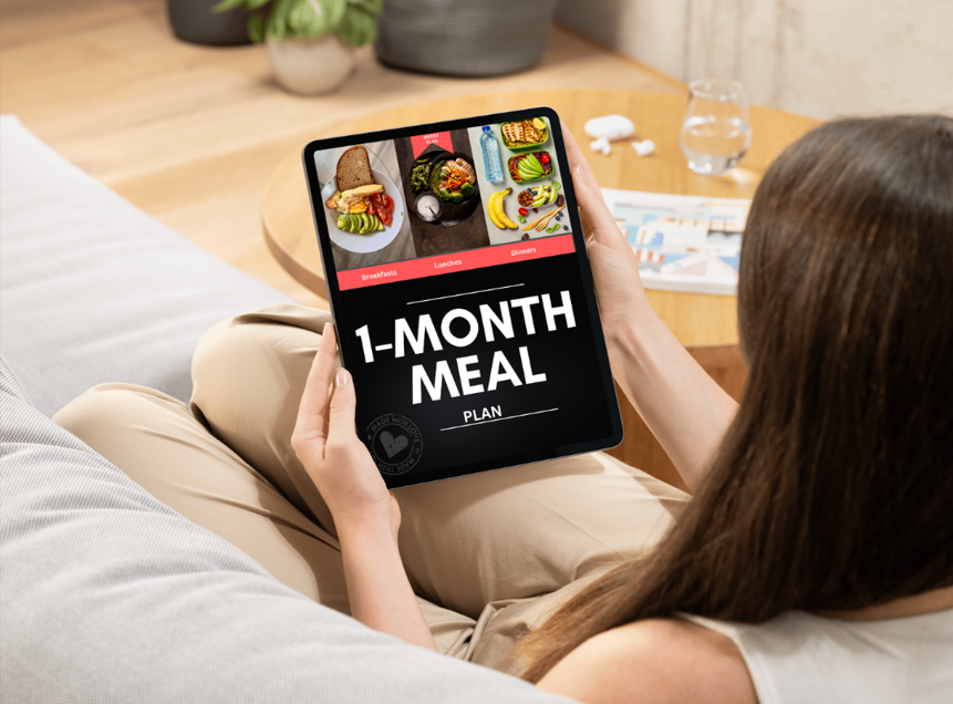4-Week Meal Plan with Grocery Lists (PDF + Flip eBook)